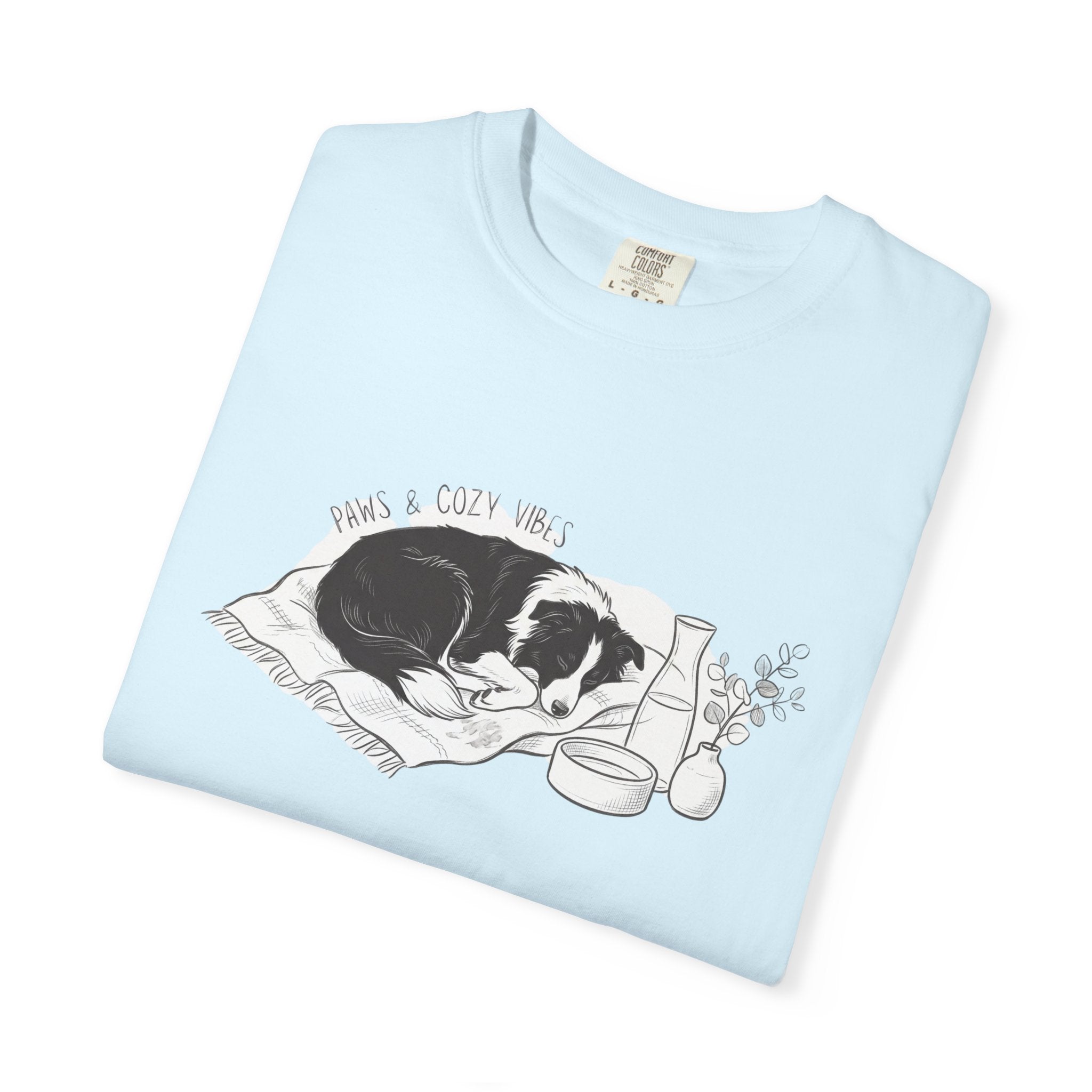 Cozy Dog Nap Illustration “Paws & Cozy Vibes” - Border Collie — view 17