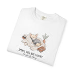 Small Dog Big Luxury Shirt, Cozy Dog Mom Graphic Tee, Aesthetic Pet Lover T-Shirt, Funny Chihuahua Shirt, Spoiled Dog Mom Gift, Hygge Dog Tee