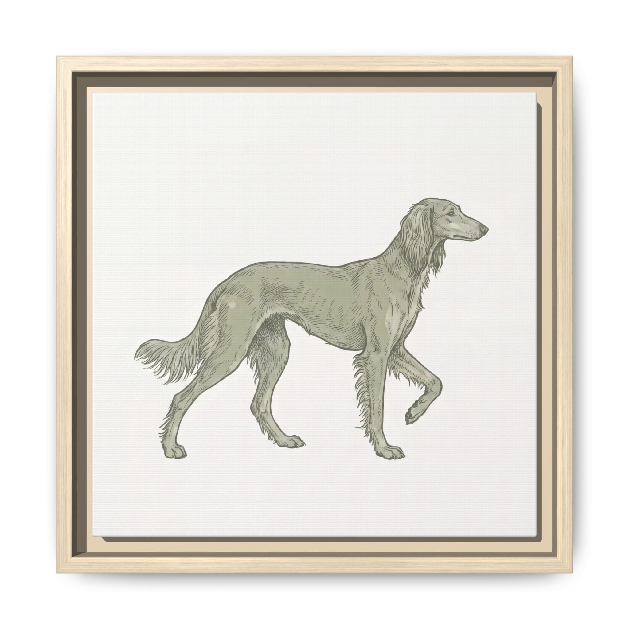 The Saluki Canvas — Framed Hound Print — view 40