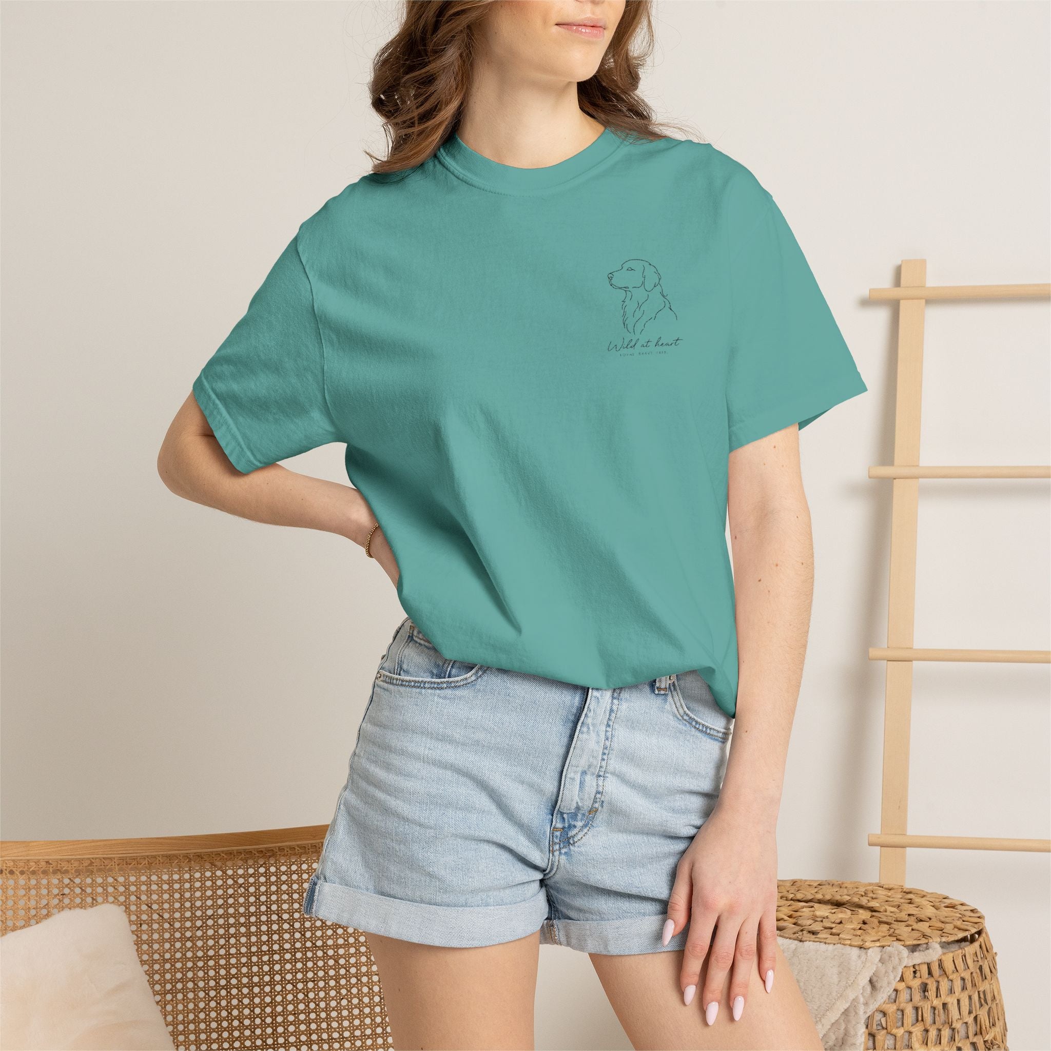The Pocket Outline Tee — Minimalist Dog