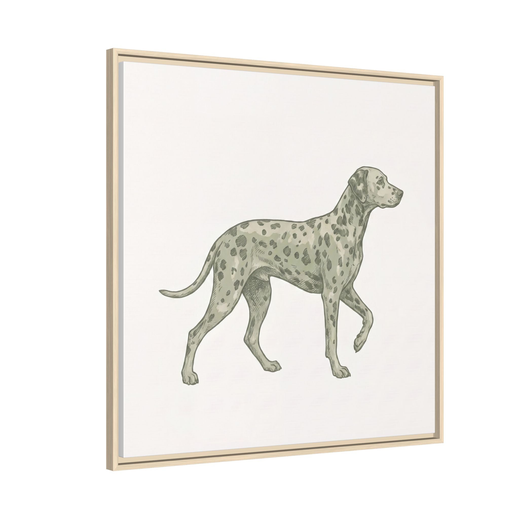 The Dalmatian Canvas — Framed Wall Art