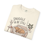 Snuggle & Be Still Tee — Cozy Dog Lounge Graphic T-Shirt — view 8