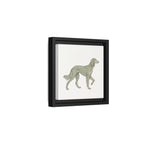 The Saluki Canvas — Framed Hound Print