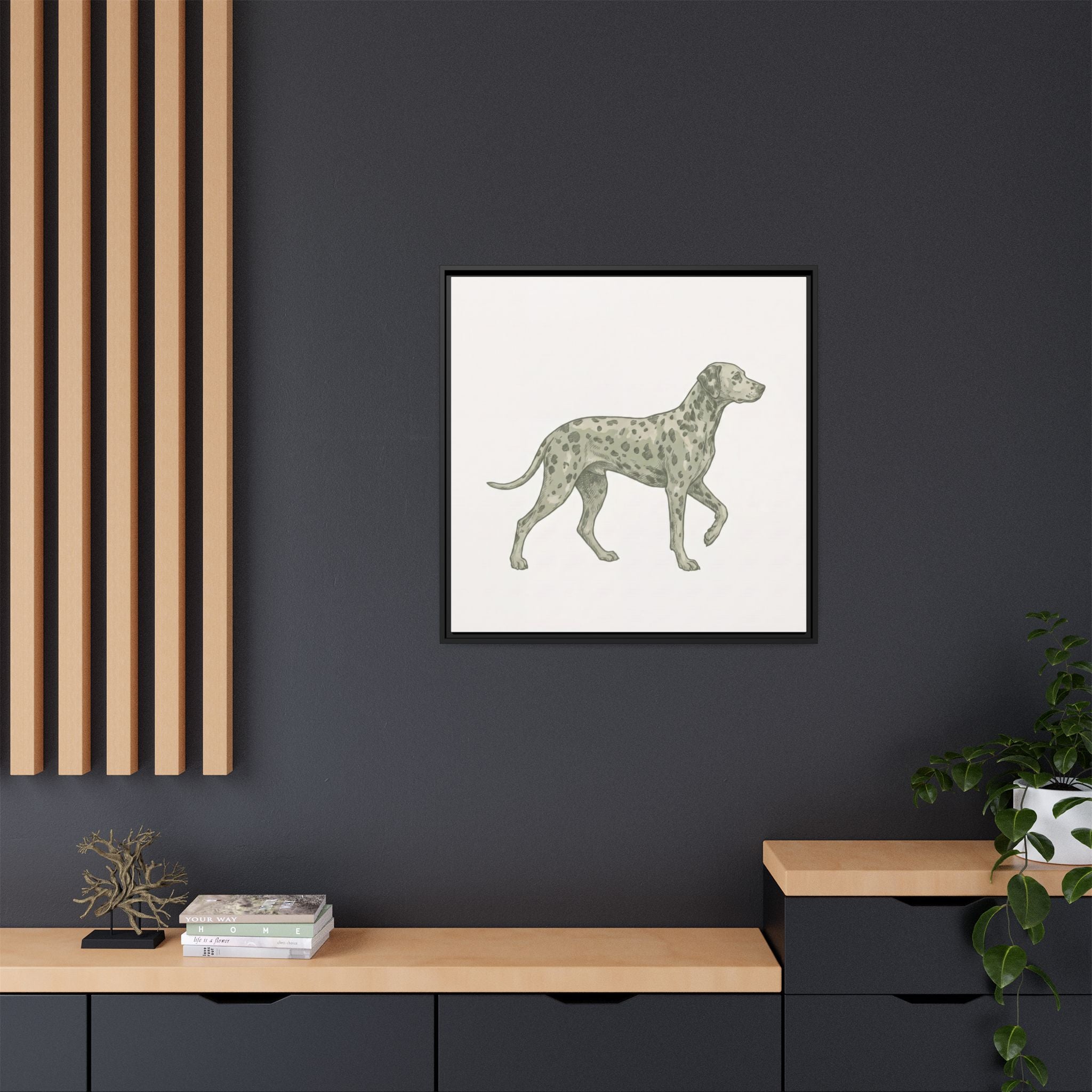 The Dalmatian Canvas — Framed Wall Art