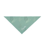 The Olive Branch Custom Name Sage Green Pet Bandana | Earthy Botanical Olive Branch Scarf | Quiet Luxury Neutral Dog Accessories — view 2
