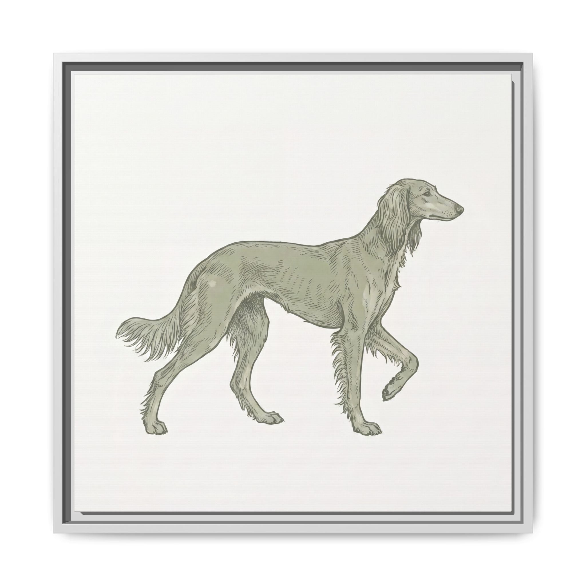 The Saluki Canvas — Framed Hound Print — view 24