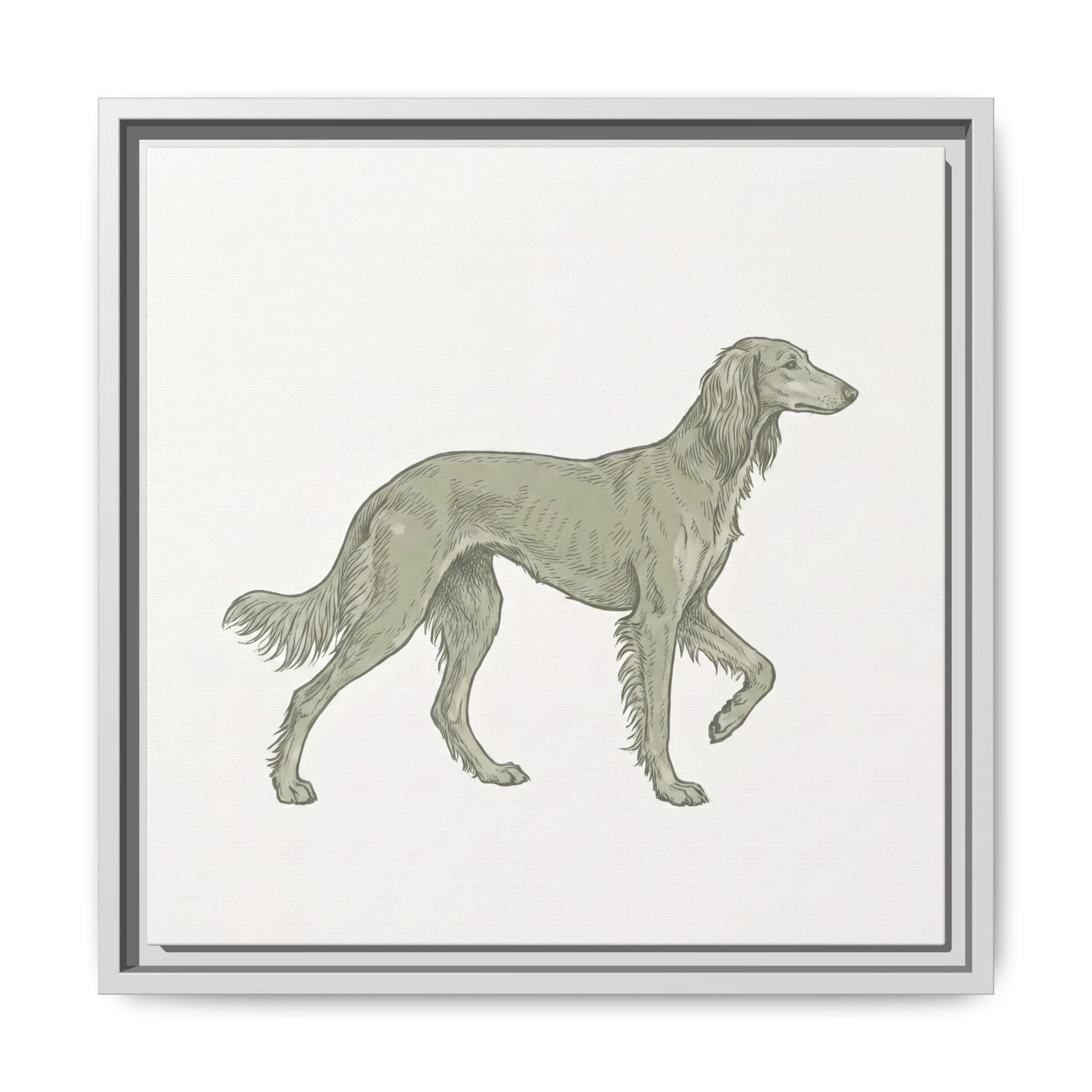 The Saluki Canvas — Framed Hound Print — view 15