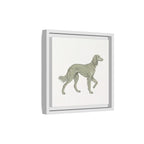 The Saluki Canvas — Framed Hound Print
