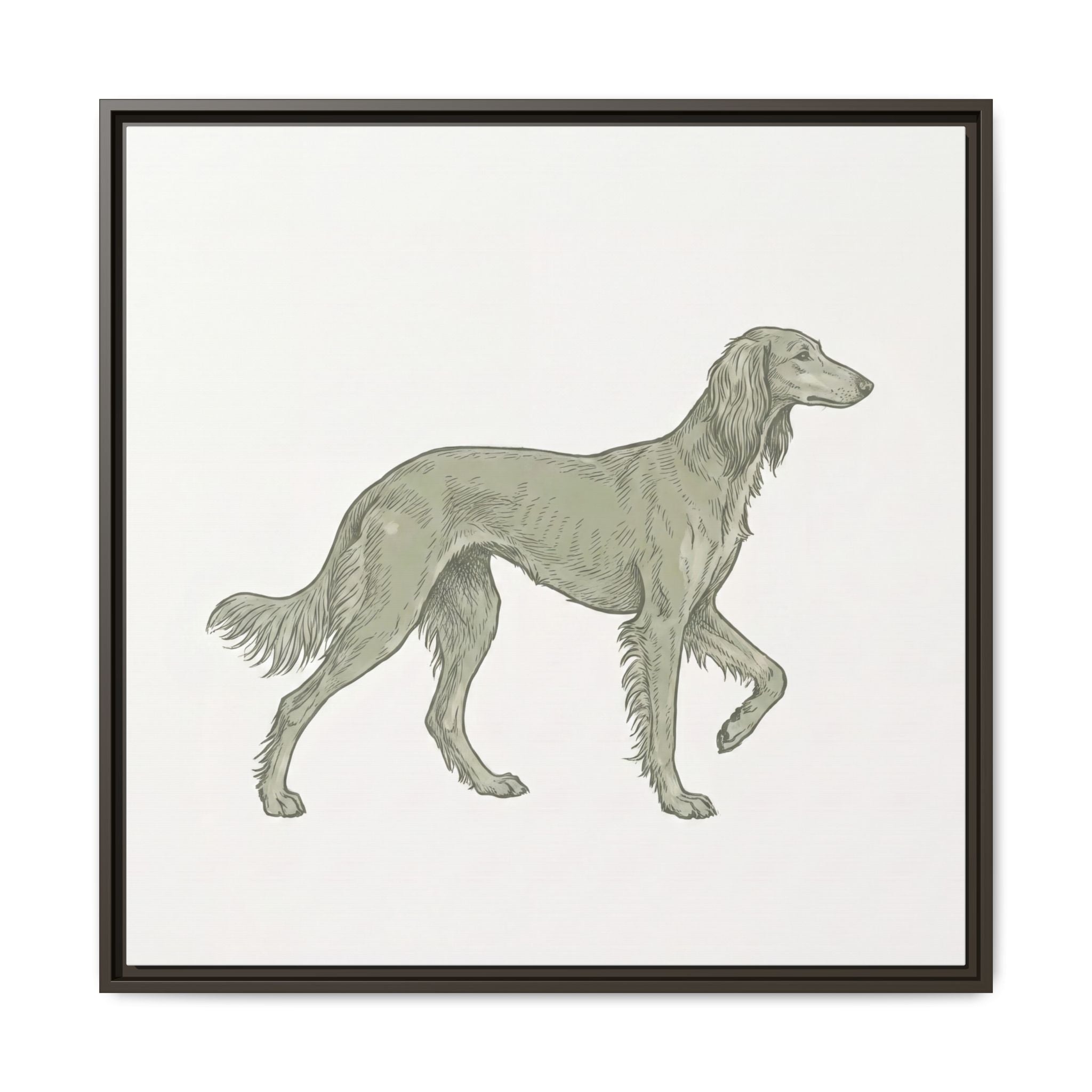 The Saluki Canvas — Framed Hound Print — view 30