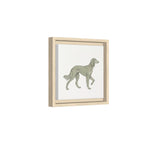 The Saluki Canvas — Framed Hound Print