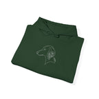 The Botanical Hound Hoodie — Line-Art Silhouette — view 30
