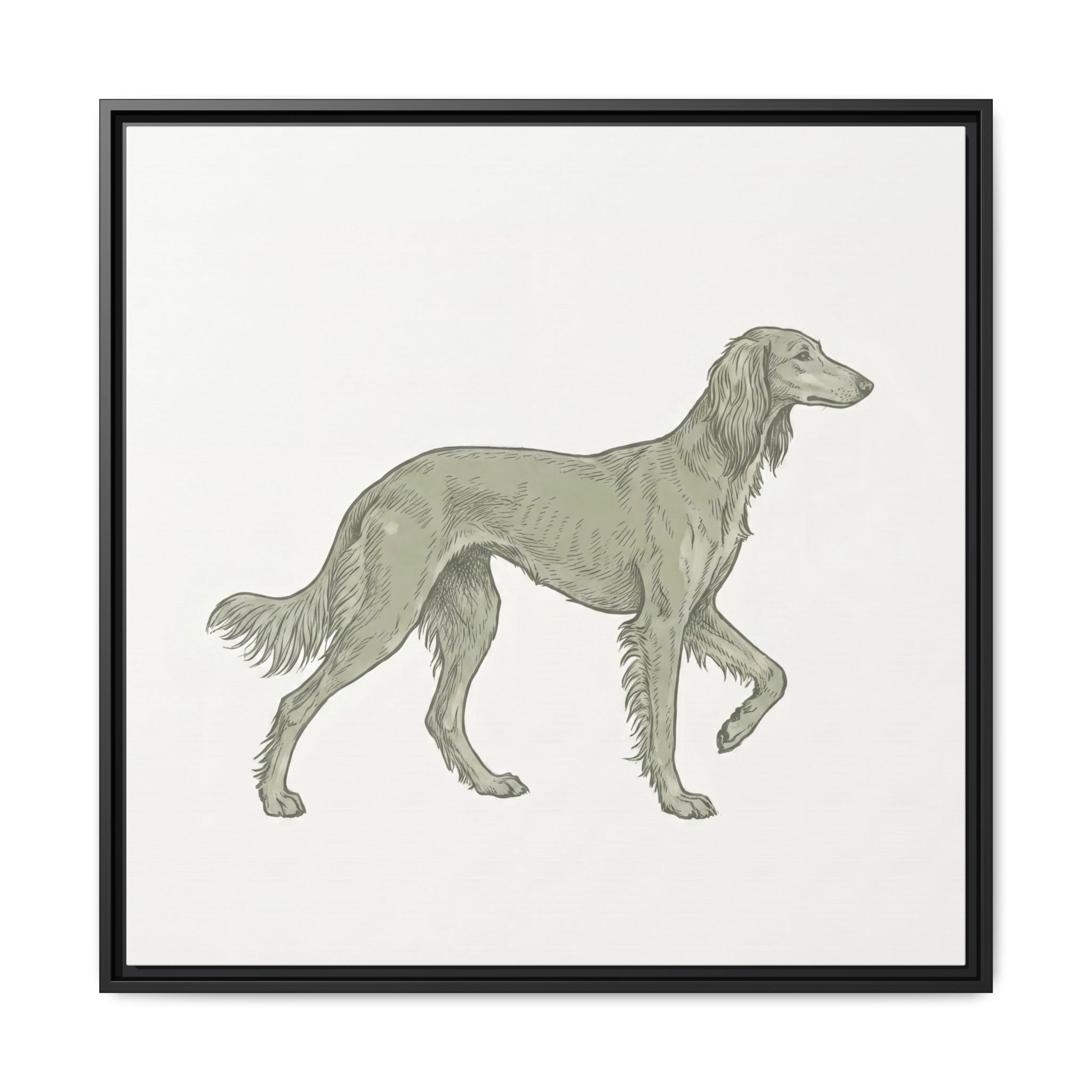 The Saluki Canvas — Framed Hound Print — view 31