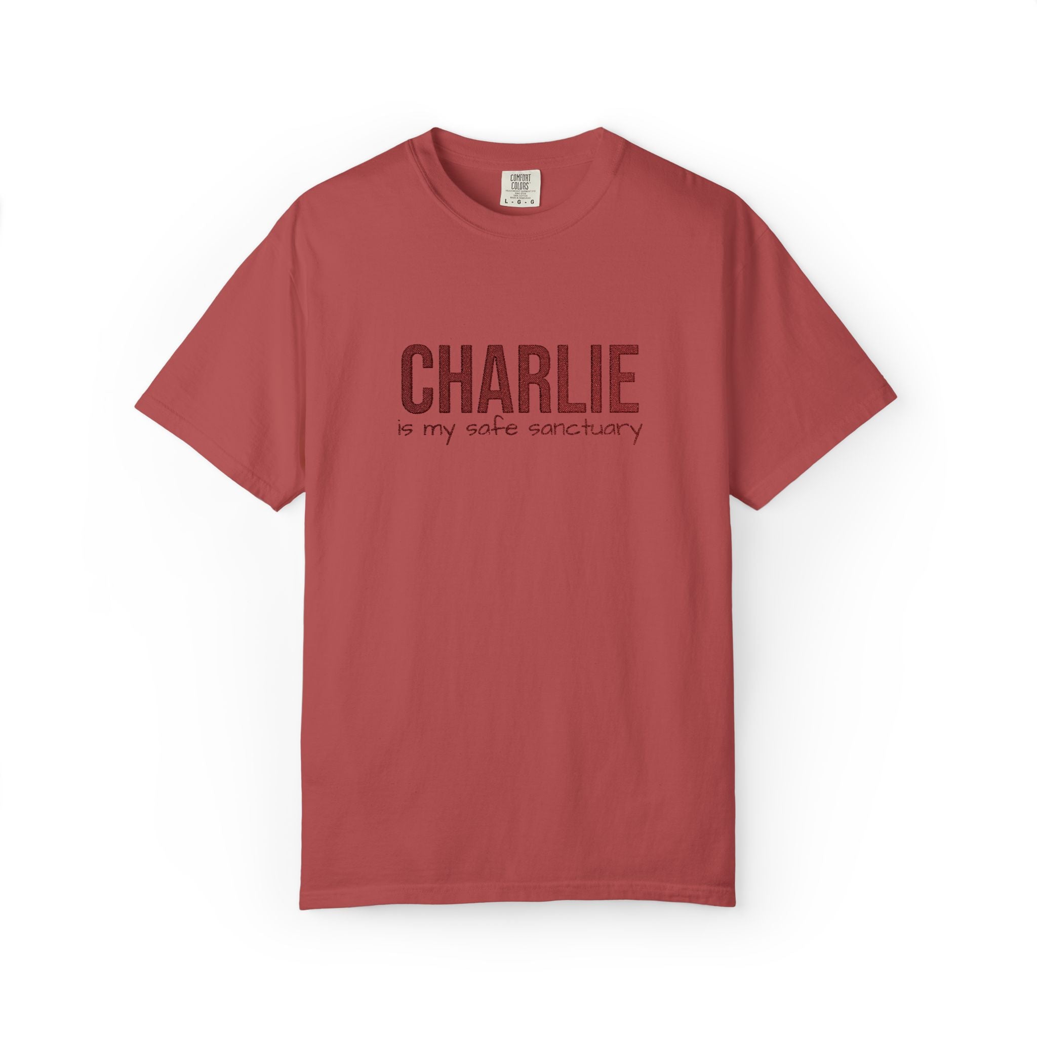 The Sanctuary Tee — Custom Pet Name, Embroidered — view 2