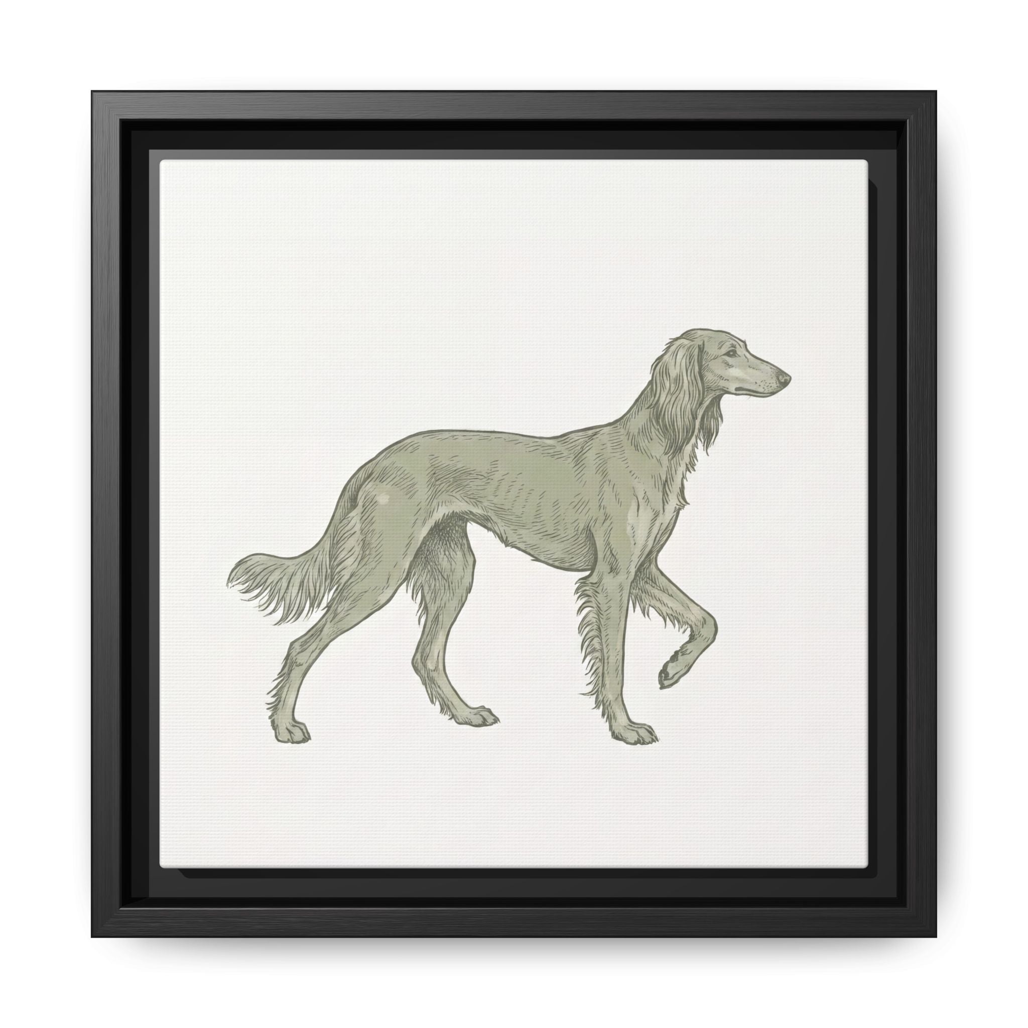 The Saluki Canvas — Framed Hound Print — view 34