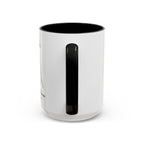 Custom Name Husky Portrait Illustration Accent Coffee Mug (11, 15oz) - Quiet Confidence - Loyal, brave, free — view 32