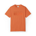 "My favorite Child" Custom Pet Name Tonal T-Shirt — Vintage Orange Graphic Tee — view 4