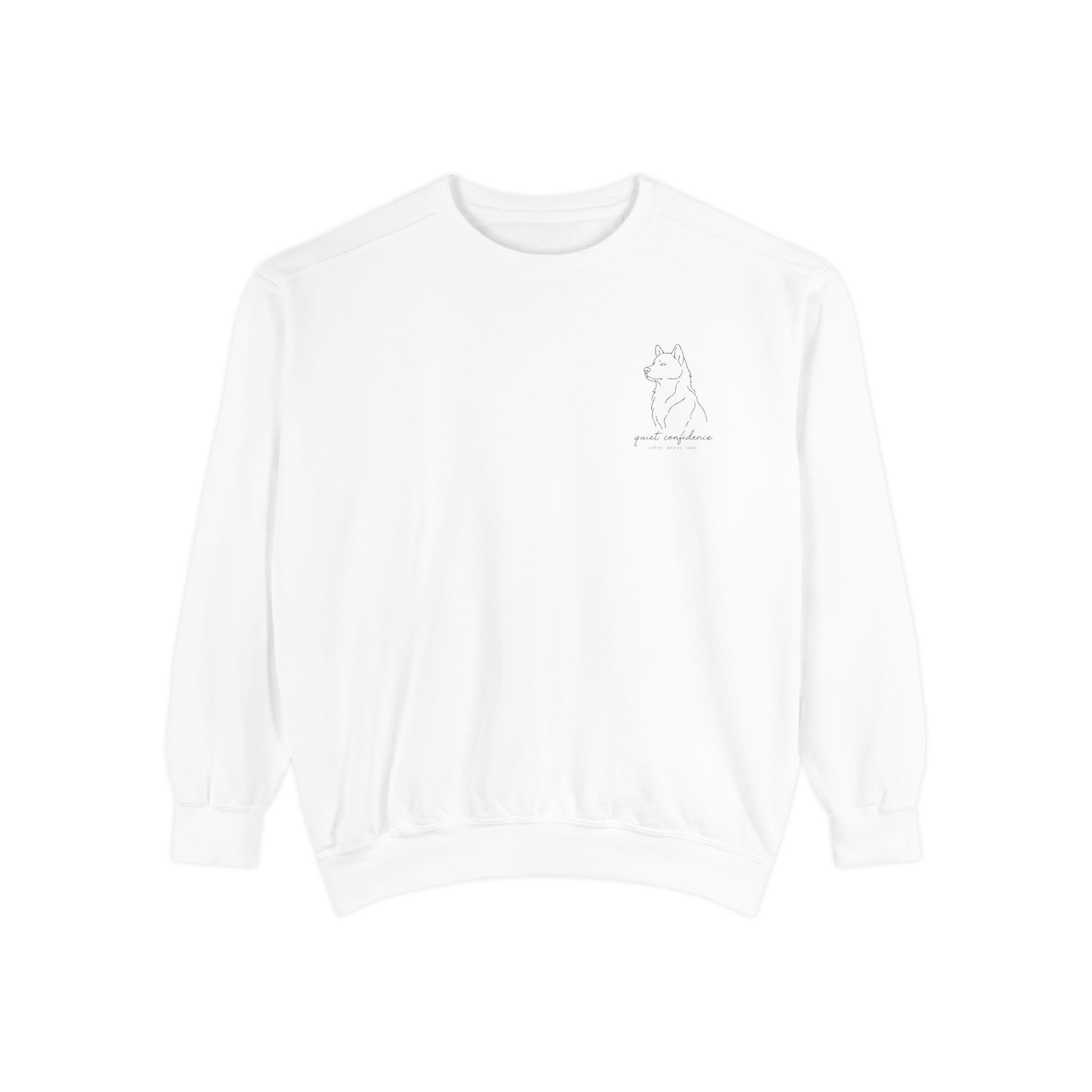 The Outline Crewneck — Chest Embroidery — Aspen Paws