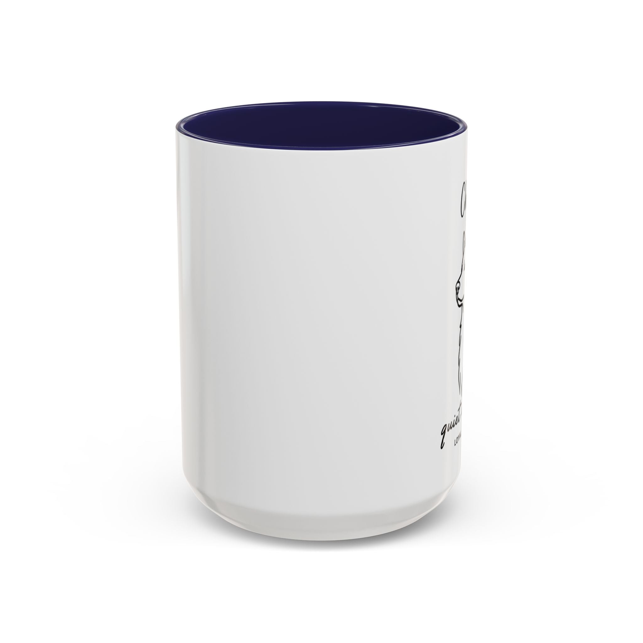 Custom Name Husky Portrait Illustration Accent Coffee Mug (11, 15oz) - Quiet Confidence - Loyal, brave, free — view 6