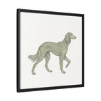 The Saluki Canvas — Framed Hound Print