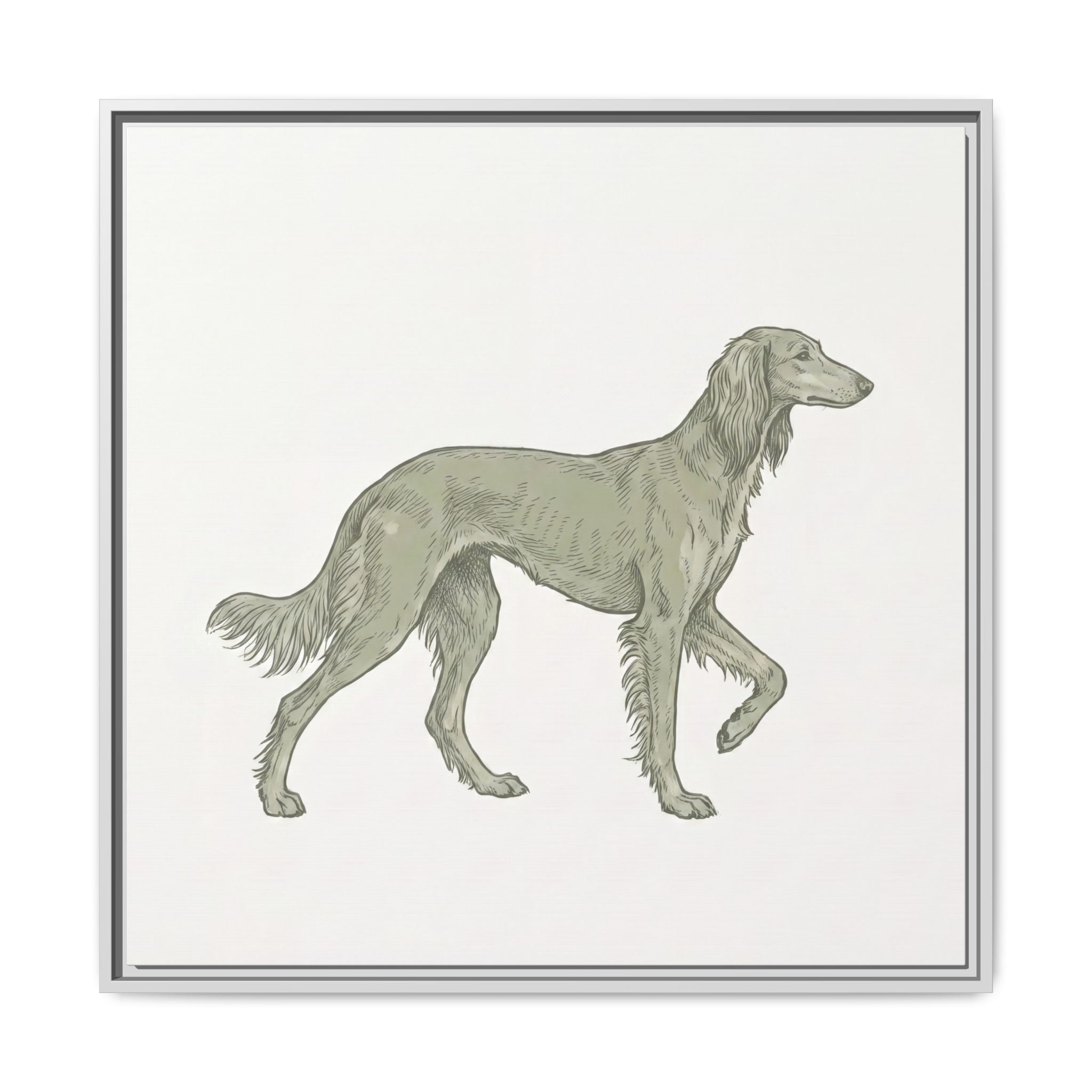 The Saluki Canvas — Framed Hound Print — view 32