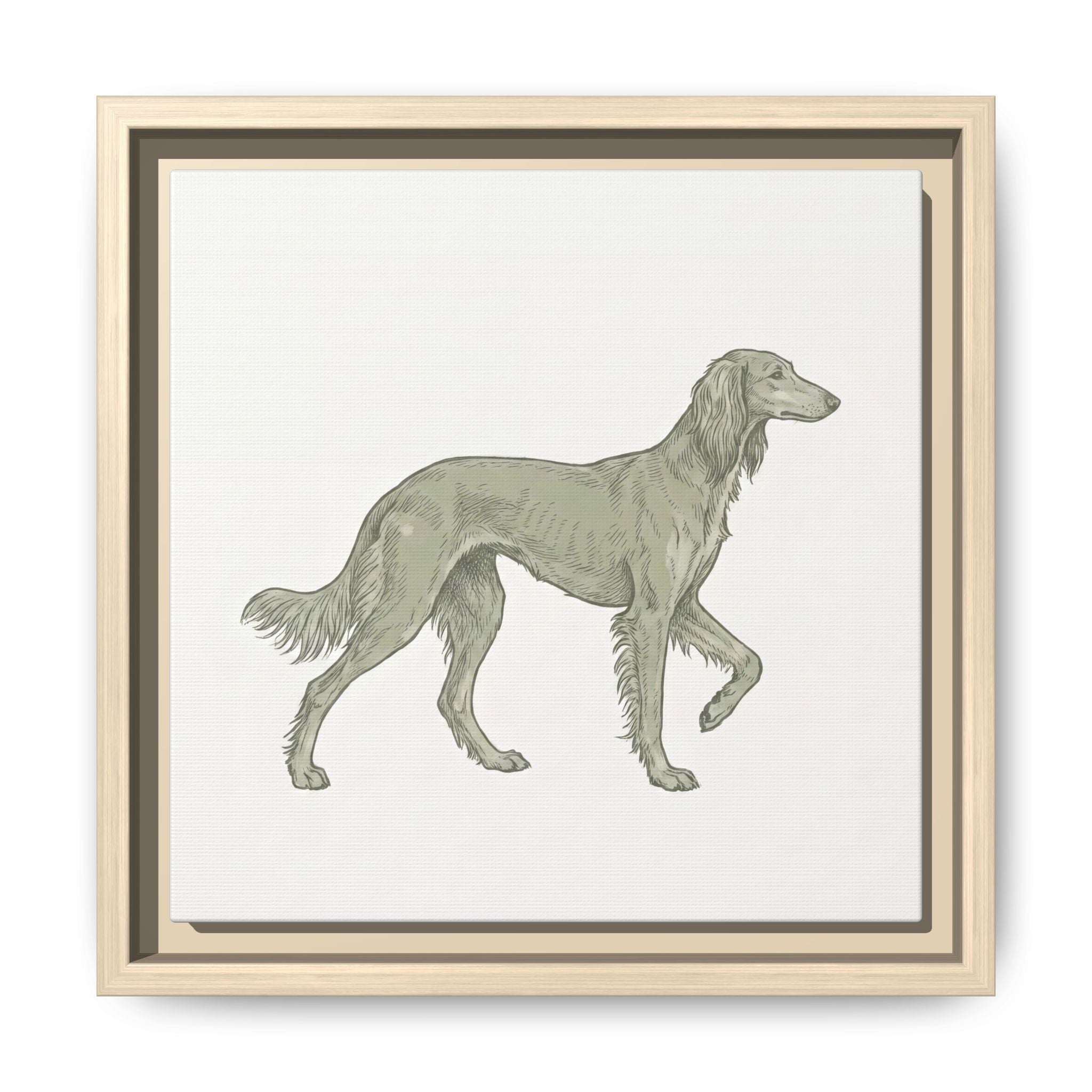 The Saluki Canvas — Framed Hound Print — view 33