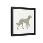 The Saluki Canvas — Framed Hound Print