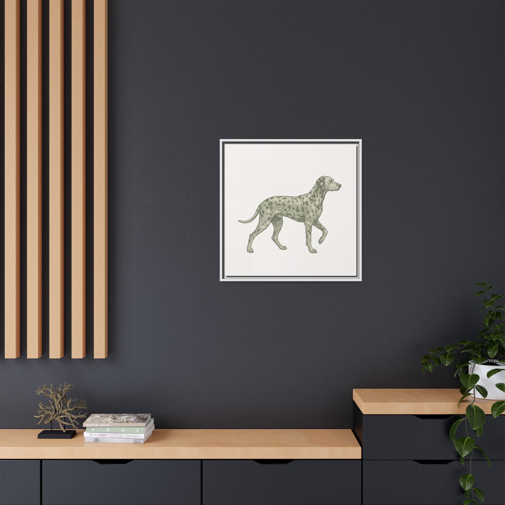The Dalmatian Canvas — Framed Wall Art