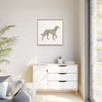 The Saluki Canvas — Framed Hound Print