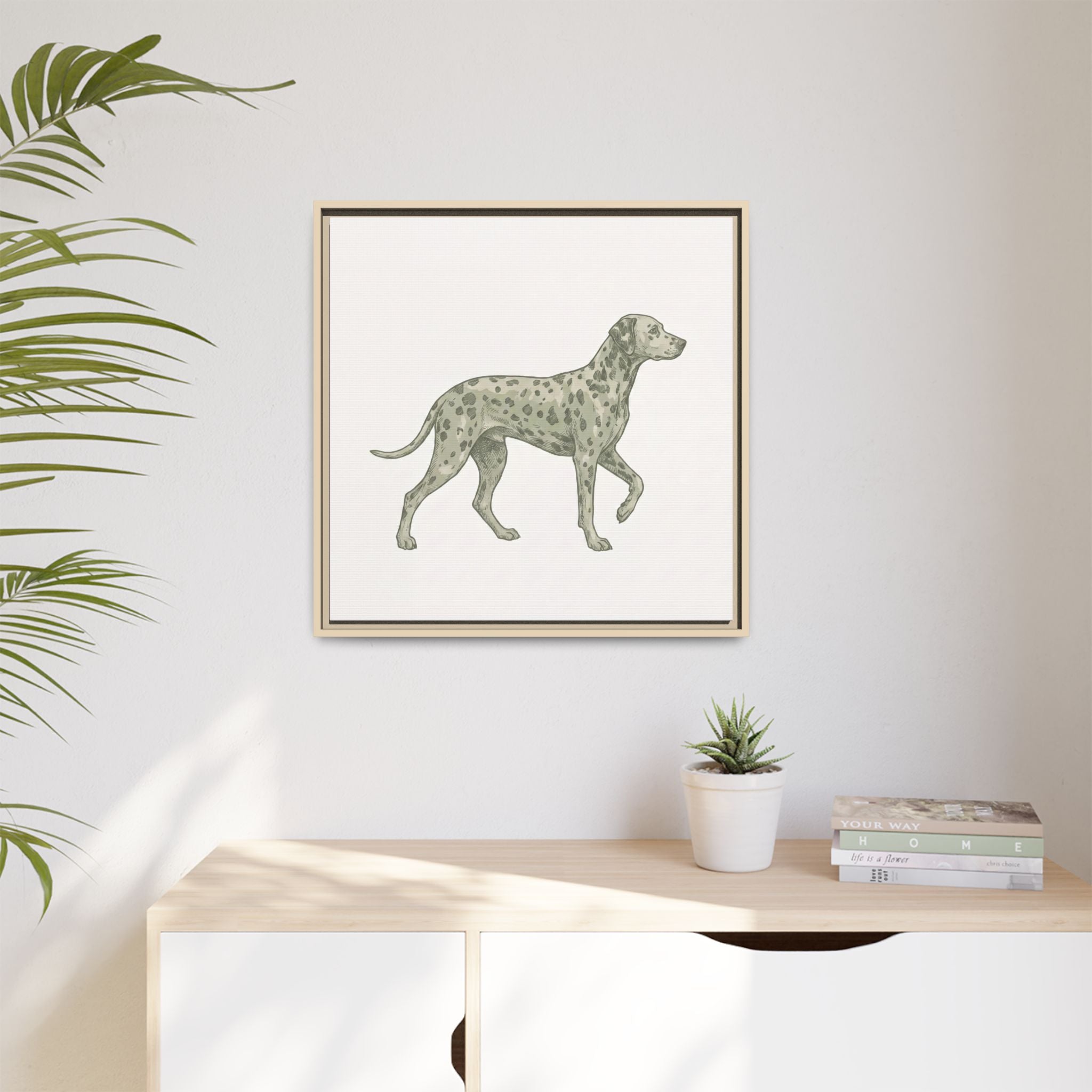 The Dalmatian Canvas — Framed Wall Art