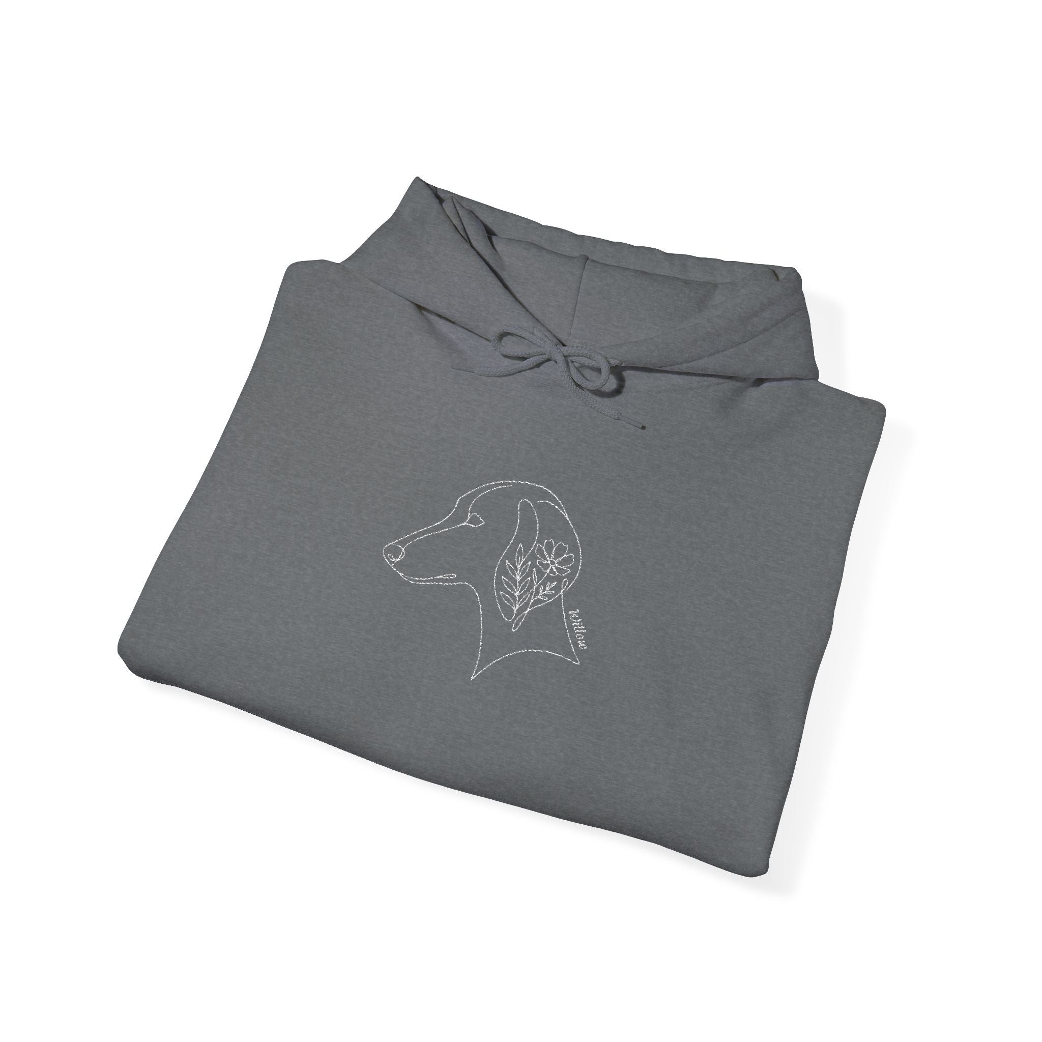 The Botanical Hound Hoodie — Line-Art Silhouette — view 33