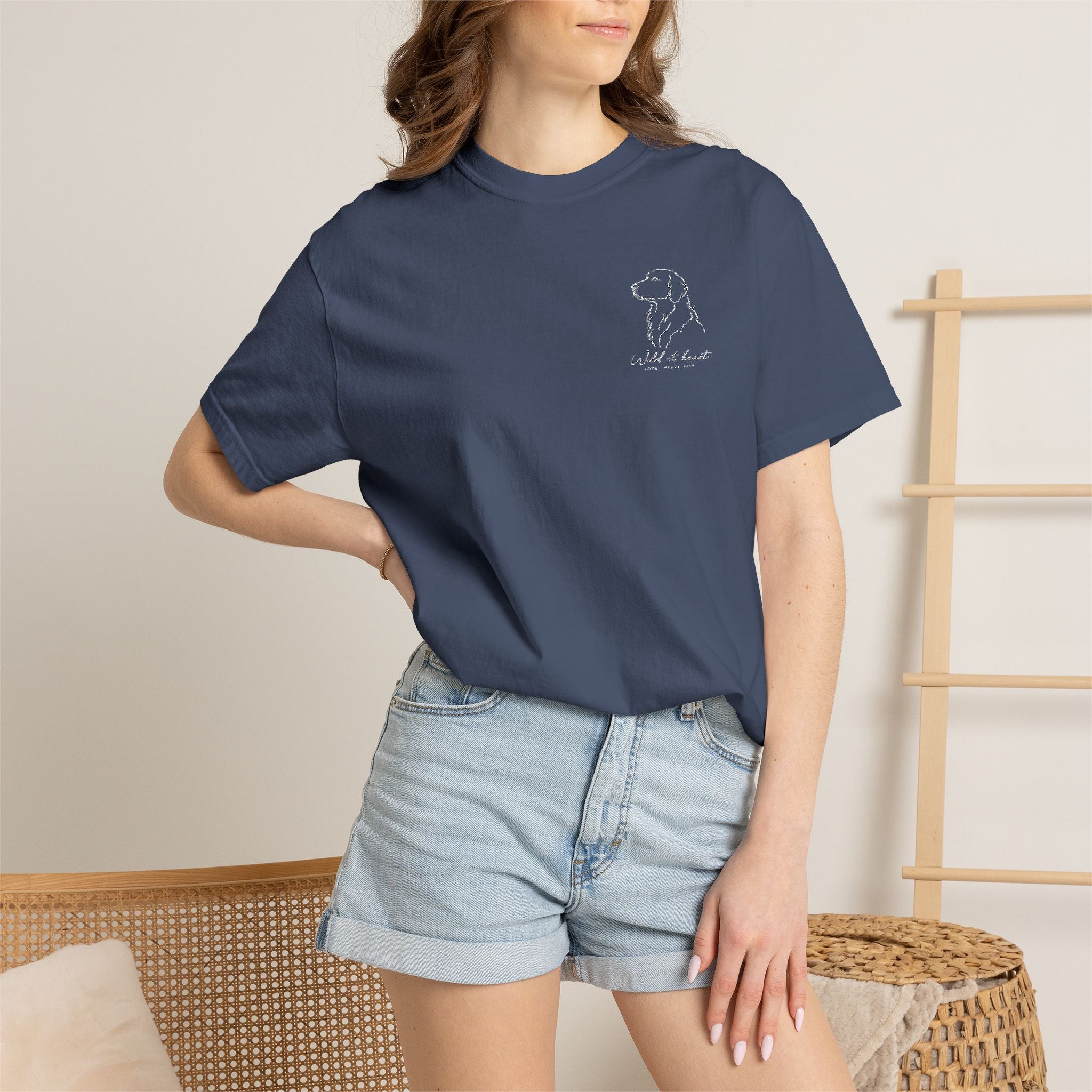 The Wild at Heart Tee — Embroidered Labrador