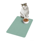 Sage Personalized Pet Food Mat (12x18) — Custom Name Feeding Placemat, Water-Resistant Bowl Mat — view 3