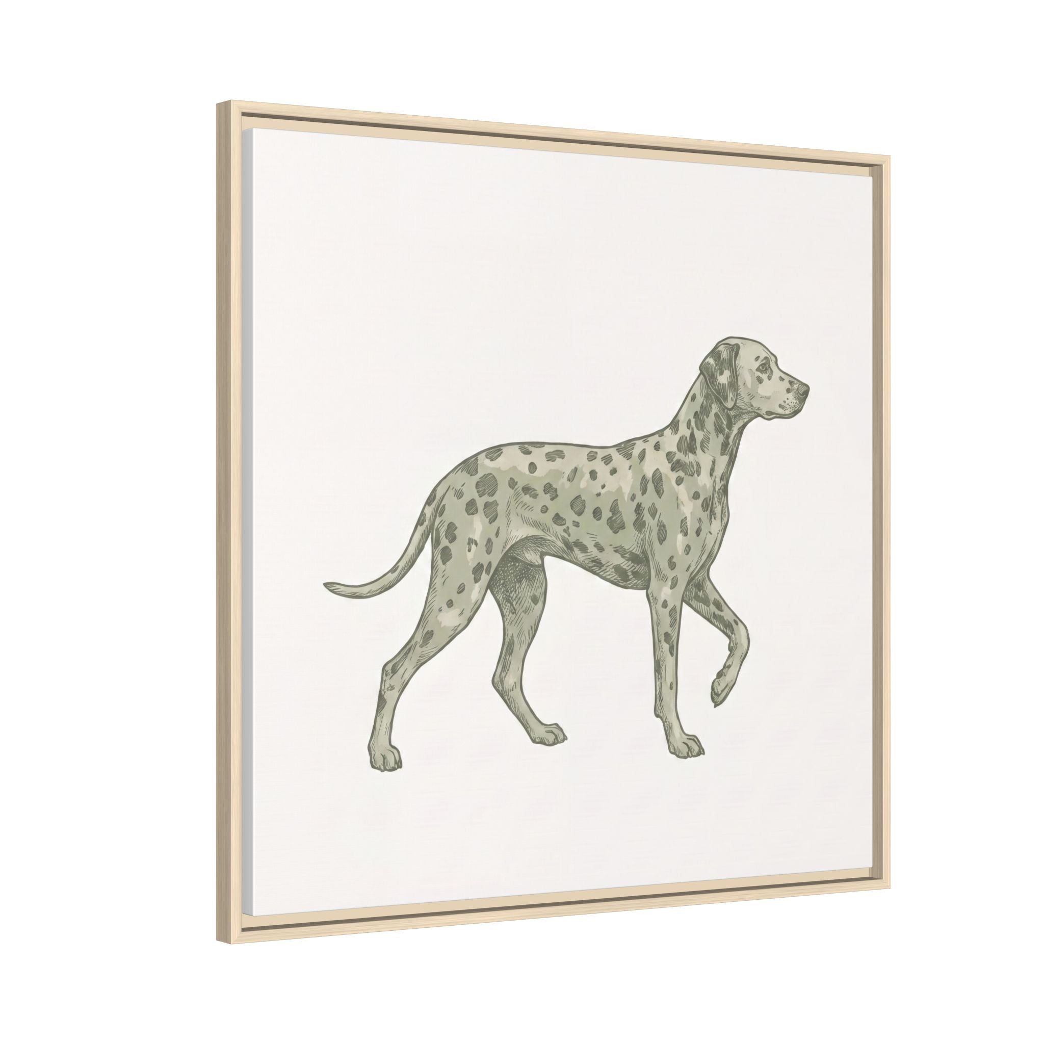 The Dalmatian Canvas — Framed Wall Art
