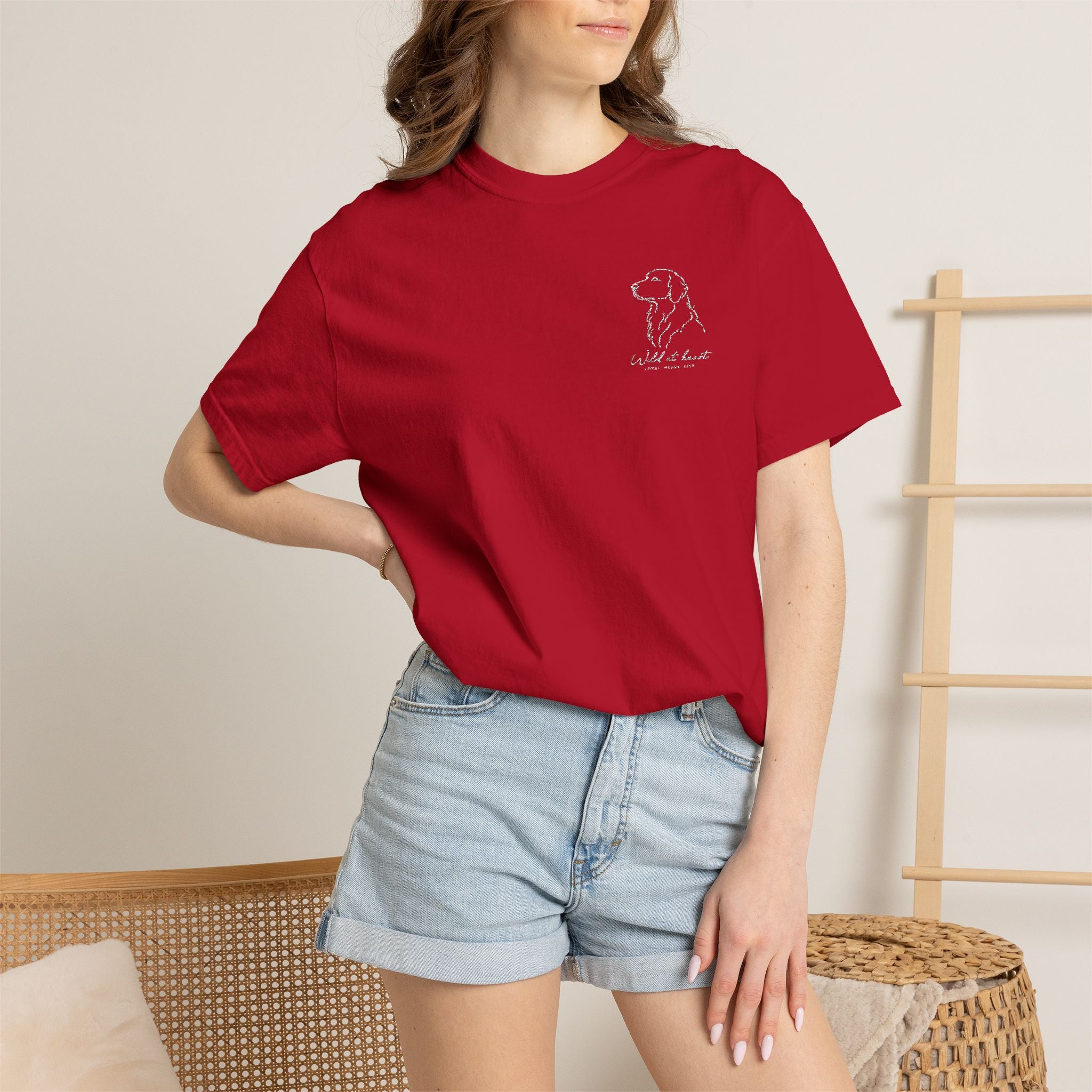 The Wild at Heart Tee — Embroidered Labrador