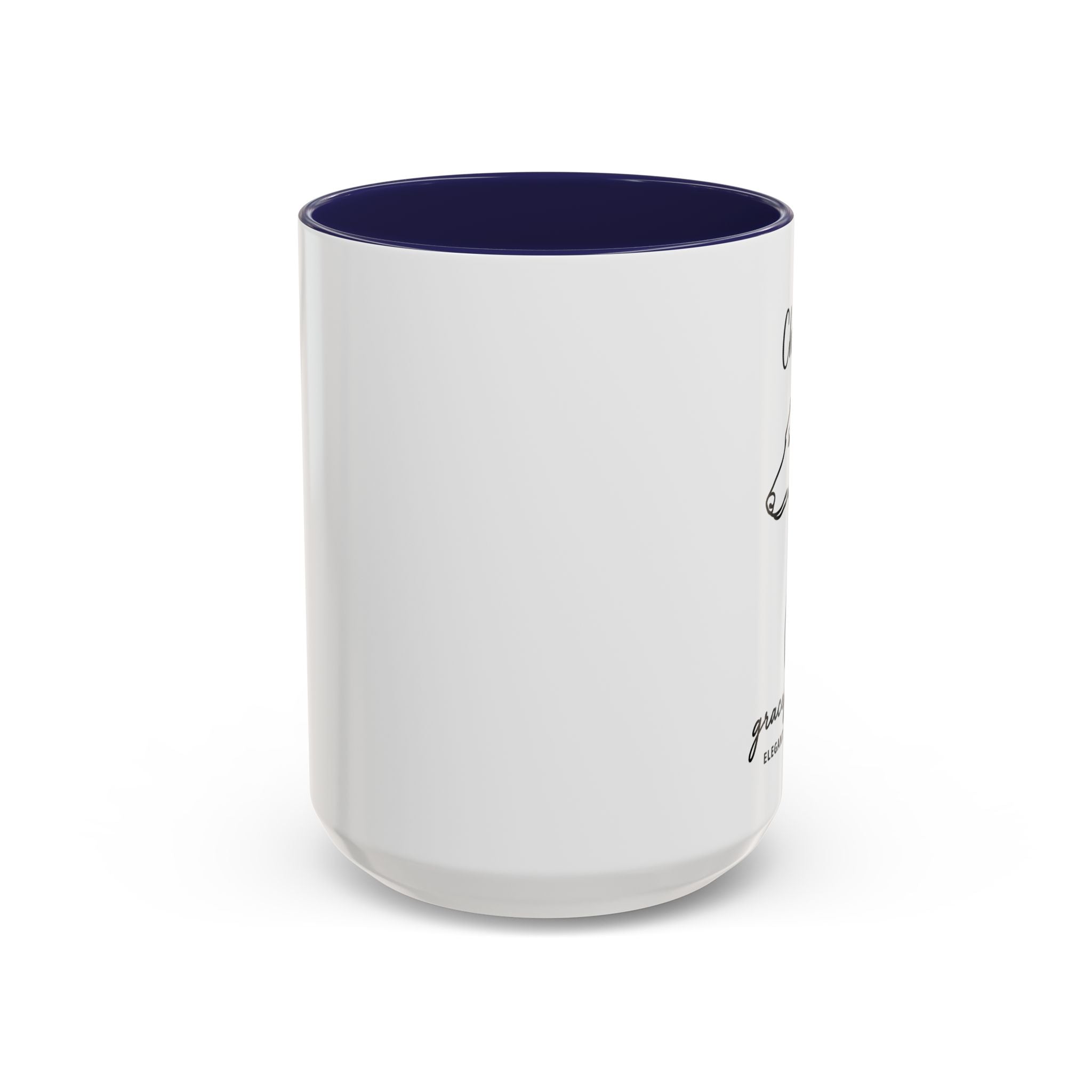 Custom Name Greyhound Portrait Illustration Accent Coffee Mug (11, 15oz) - Graceful Speed - Elegant, Swift, Gentle — view 6