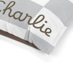 Personalized Pet Bed — Buffalo Check — view 6