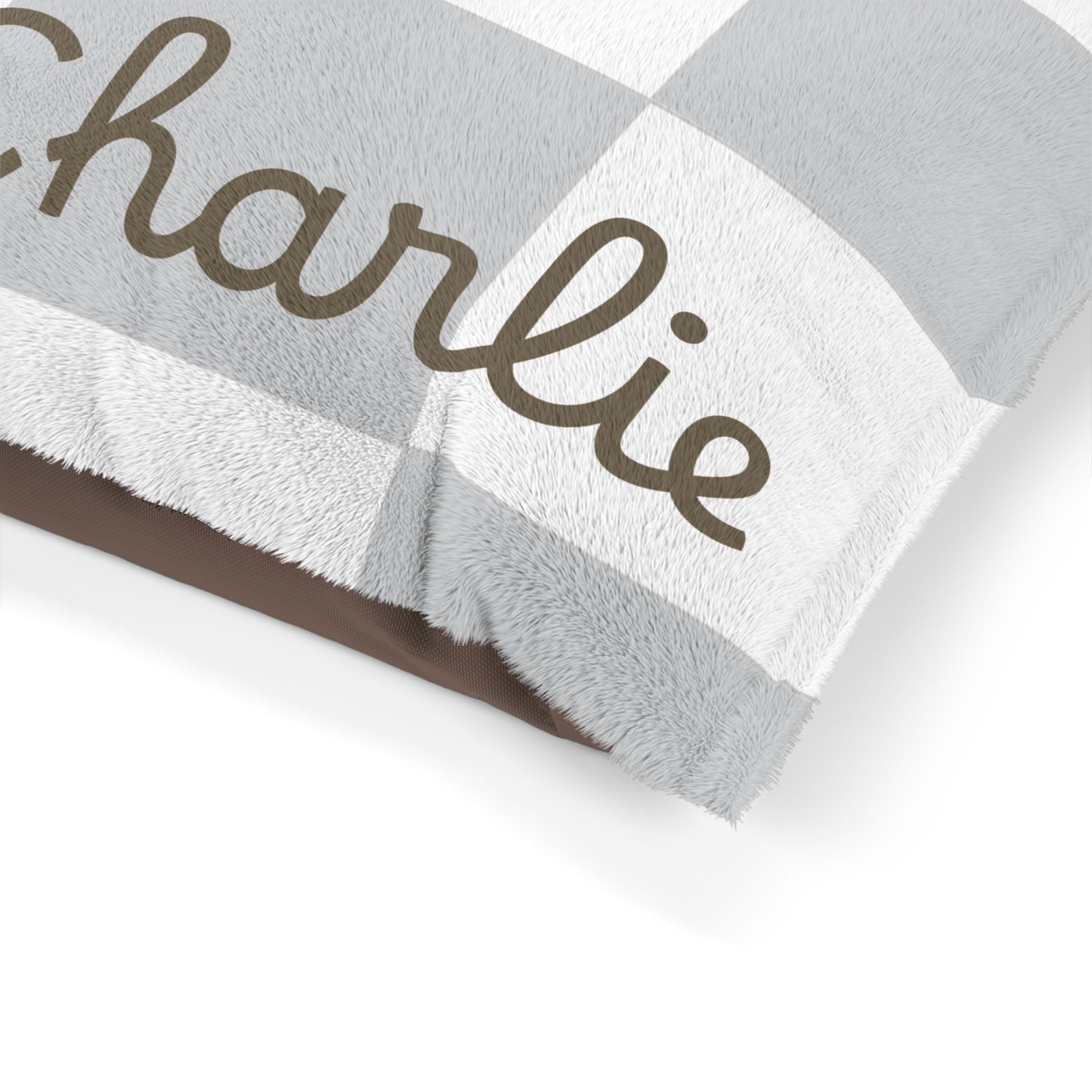 Personalized Pet Bed — Buffalo Check — view 6
