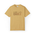 Chillin' with Custom Pet Name T-Shirt — Casual Tonal Retro Text Graphic Tee — Aspen Paws