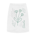 The Wildflower Custom Name Dog Tank Top | Organic Botanical Wildflower Pet Vest | Quiet Luxury Neutral Pet Apparel — Aspen Paws