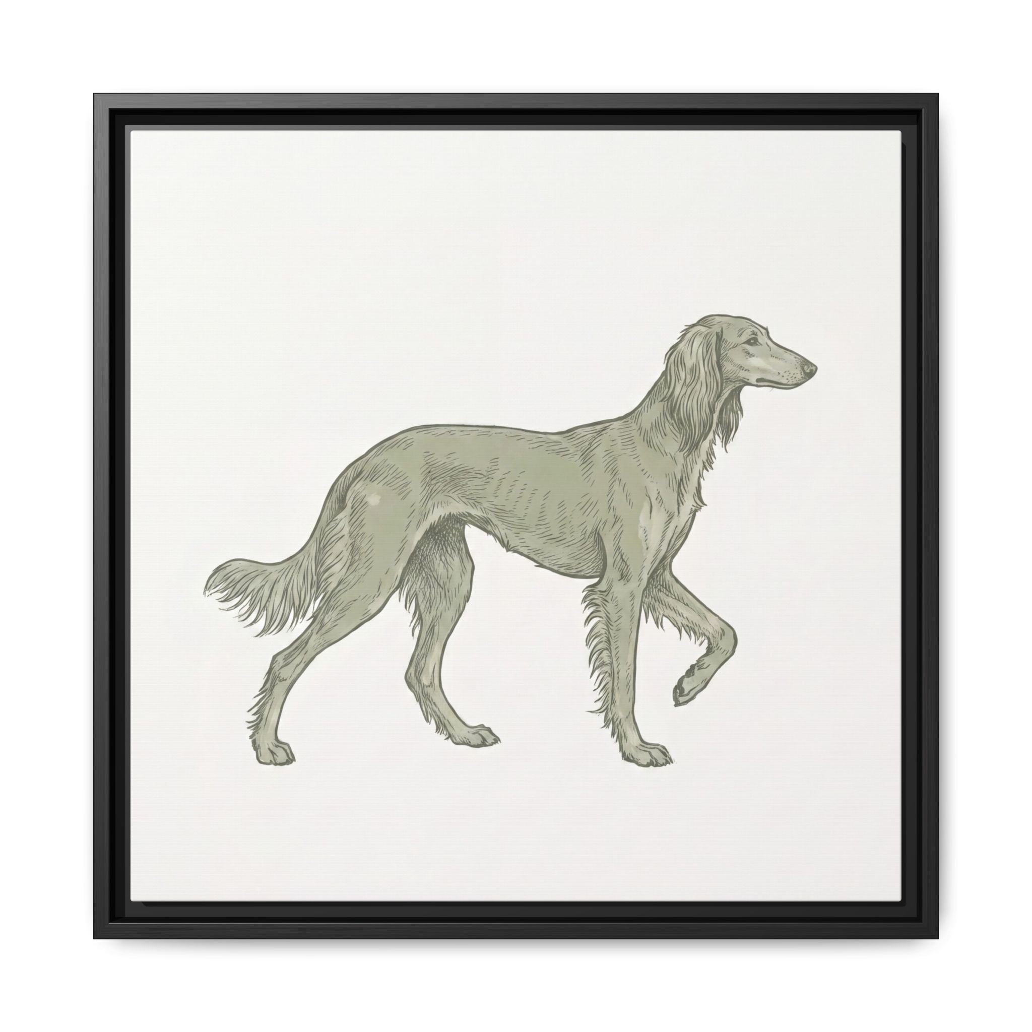 The Saluki Canvas — Framed Hound Print — view 21