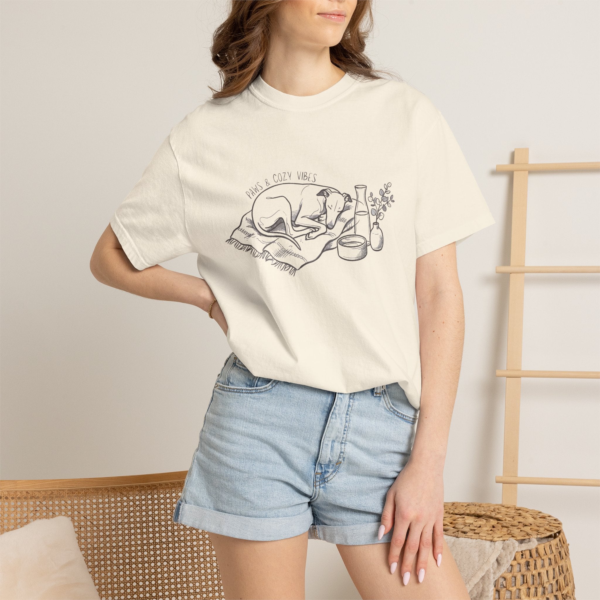 Cozy Dog Nap Illustration “Paws & Cozy Vibes” — view 12
