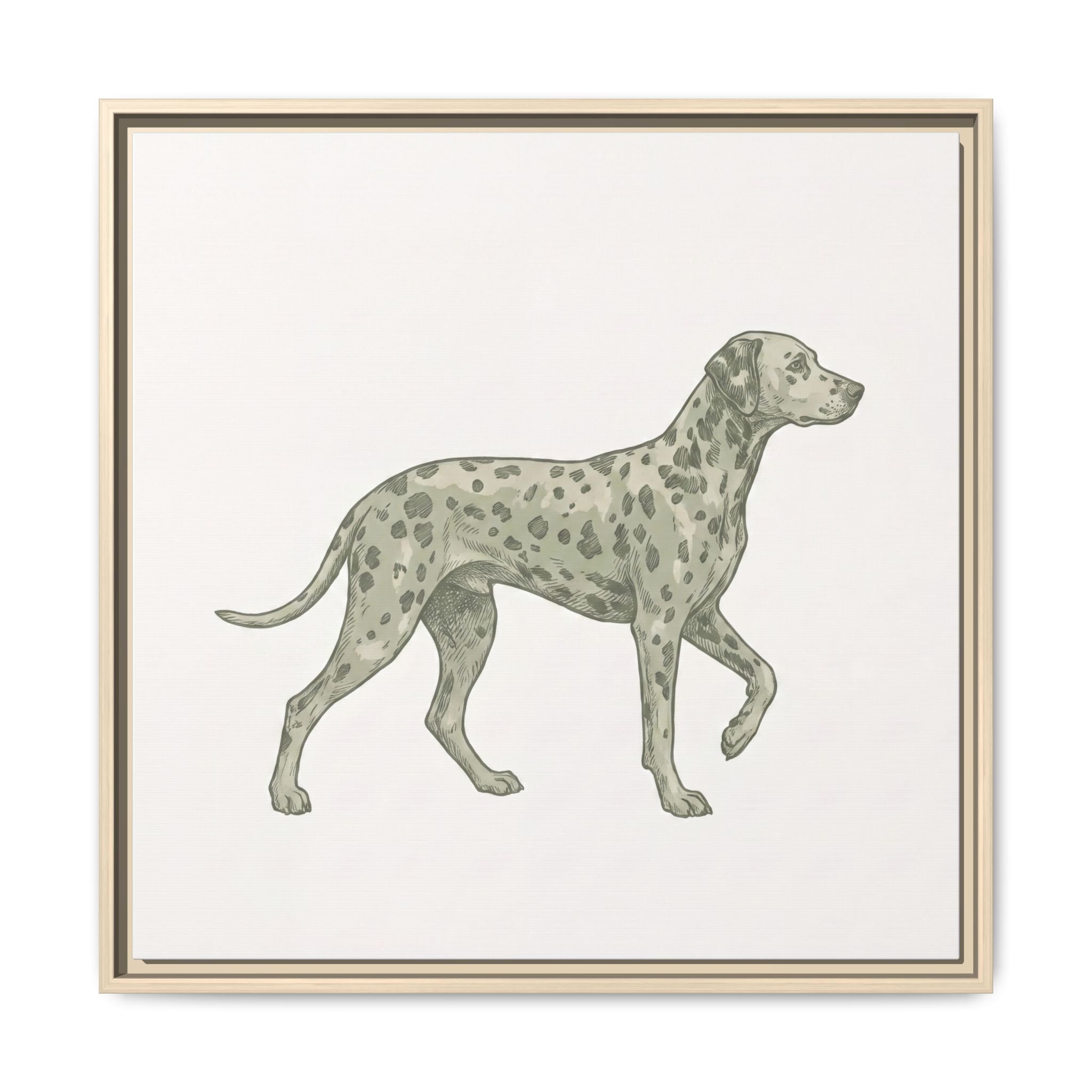 The Dalmatian Canvas — Framed Wall Art — view 3