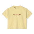 Sleep Sip Repeat Coffee Dog Shirt | Minimalist Boxy Cropped Tee in Ivory | Cozy Hygge Dog Lover Apparel | Quiet Luxury Pet Mom Gift
