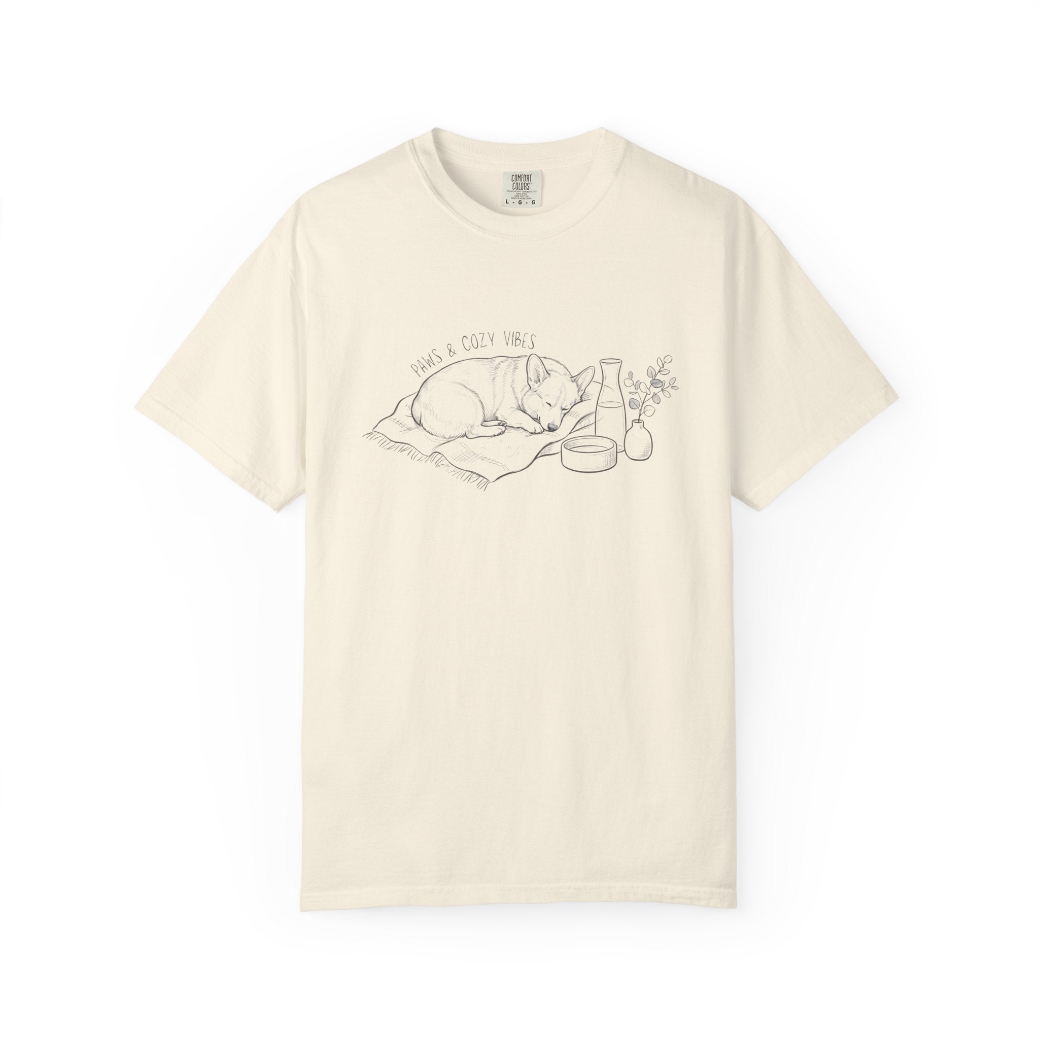 Cozy Dog Nap Illustration “Paws & Cozy Vibes” - Corgi — view 2