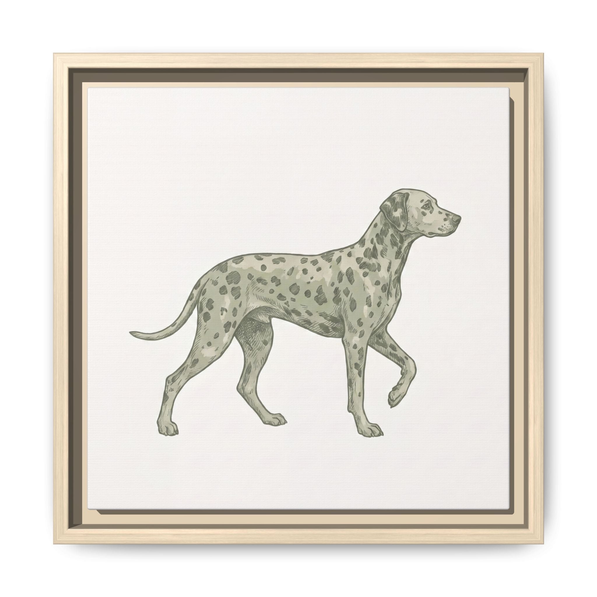 The Dalmatian Canvas — Framed Wall Art