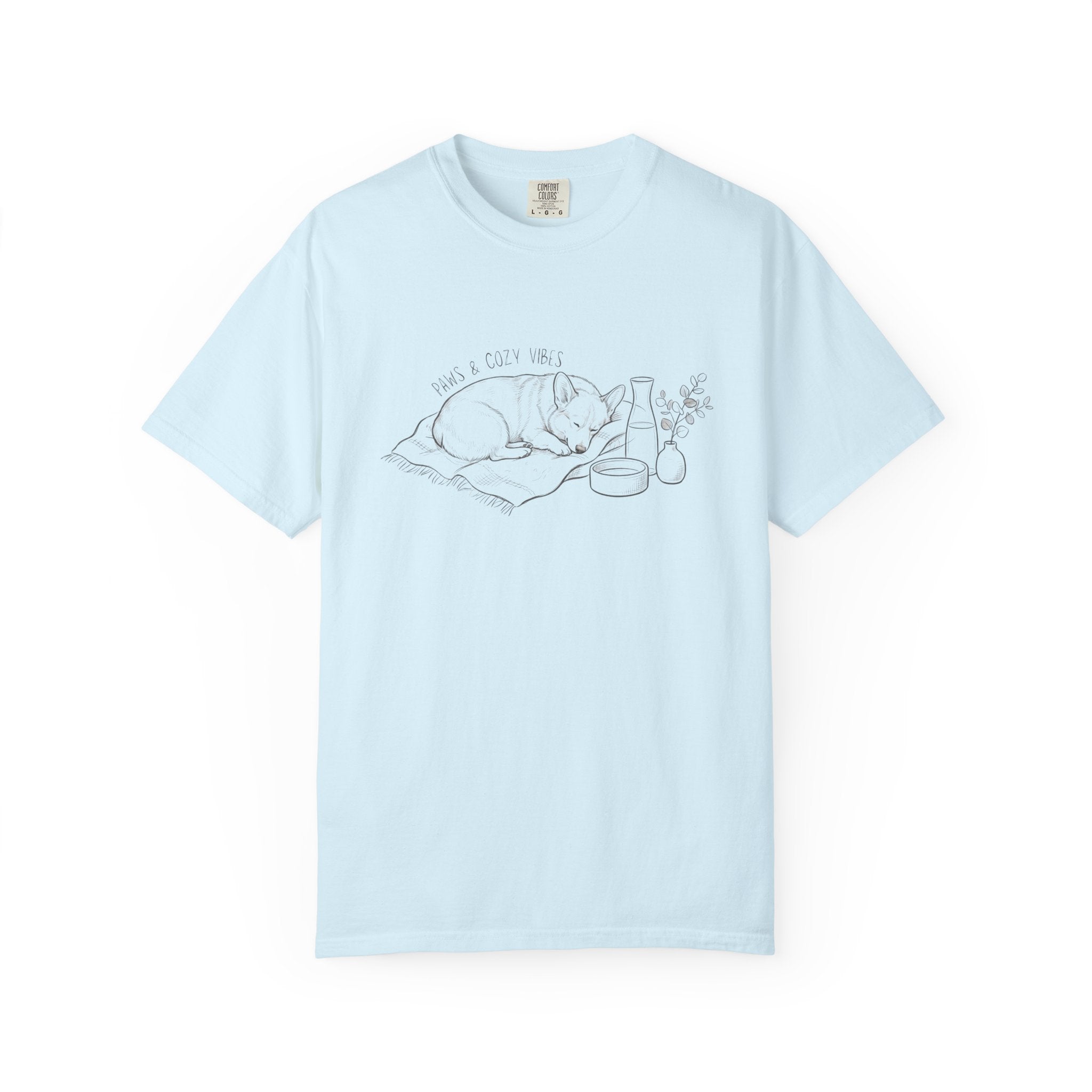 Cozy Dog Nap Illustration “Paws & Cozy Vibes” - Corgi — view 3