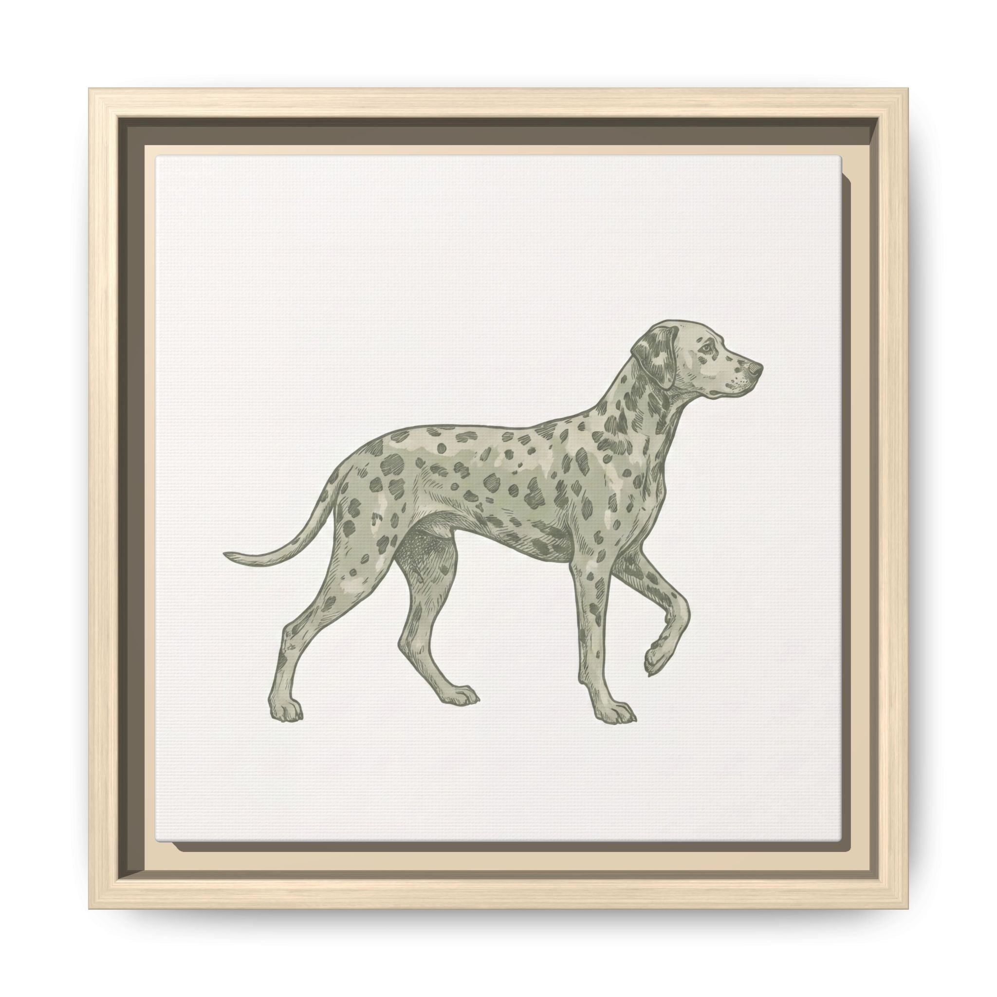 The Dalmatian Canvas — Framed Wall Art