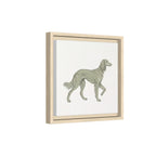 The Saluki Canvas — Framed Hound Print