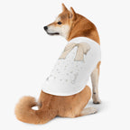 The Striped Ribbon Bow Custom Name Dog Tank Top | Neutral Ribbon Bow & Floral Pet Vest | Quiet Luxury Coquette Dog Clothes — view 7
