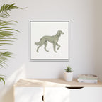 The Saluki Canvas — Framed Hound Print